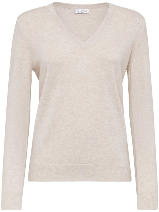 Long-Sleeve Fitted Jumper