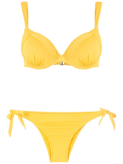 Ruched Detail Bikini Set