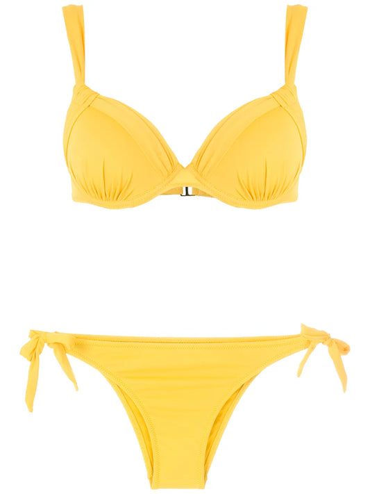 Ruched Detail Bikini Set
