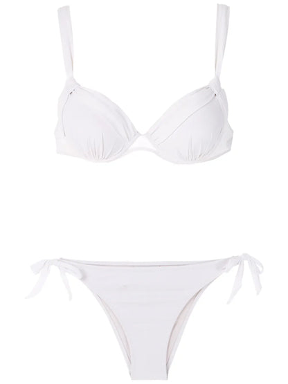 Ruched Detail Bikini Set