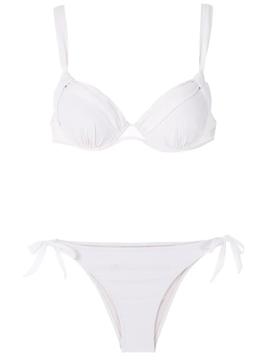 Ruched Detail Bikini Set