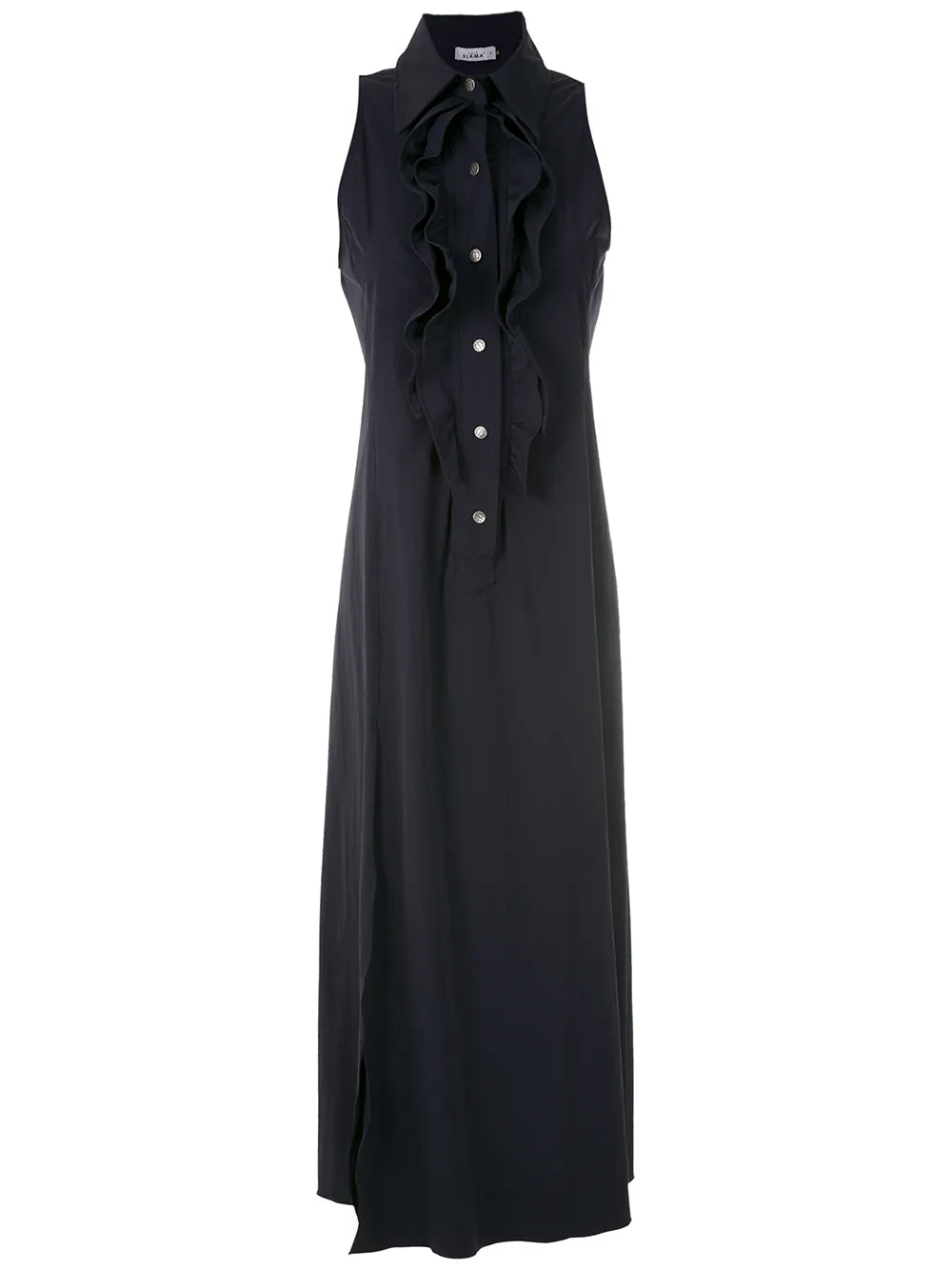 Ruffle-Trim Maxi Dress