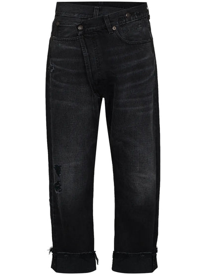 Crossover Cropped Jeans