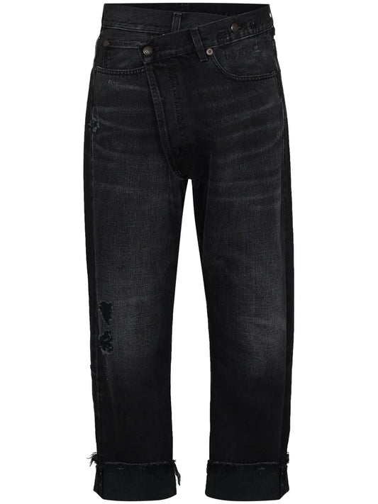 Crossover Cropped Jeans
