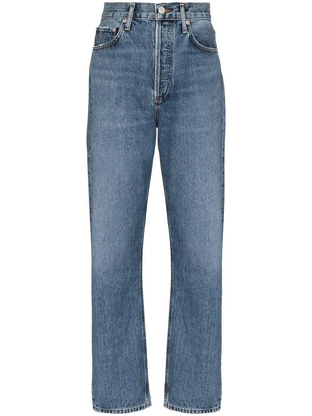 Five-Pocket Straight-Leg Jeans