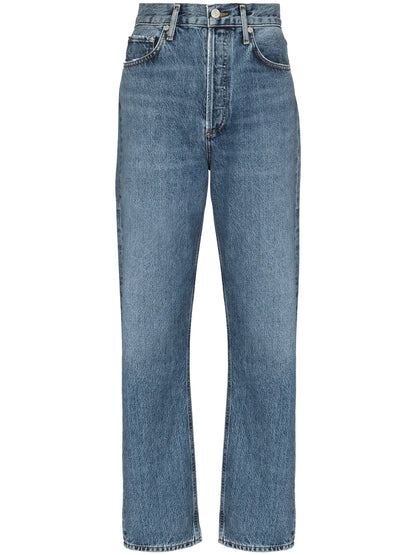 Five-Pocket Straight-Leg Jeans