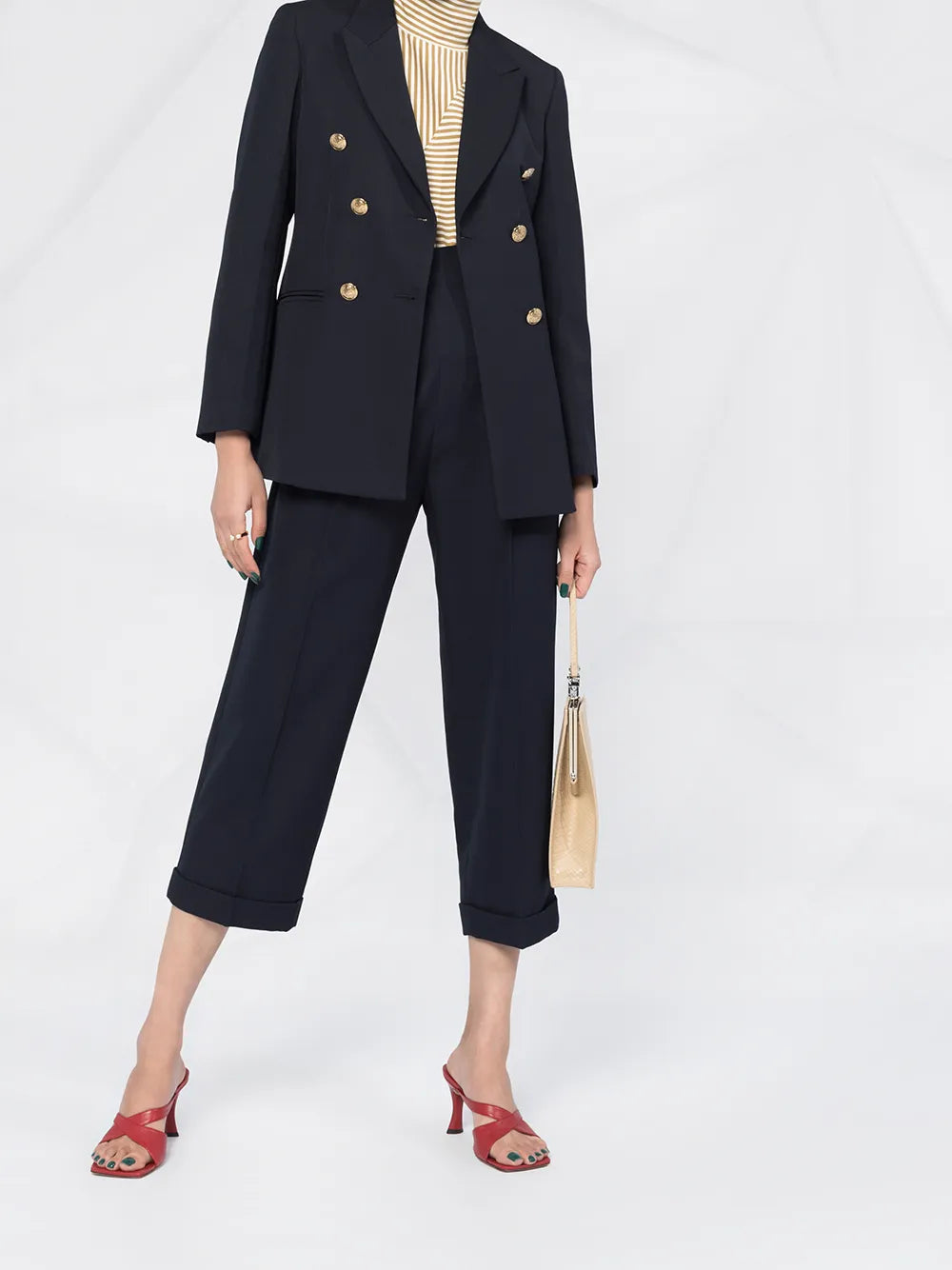Double-Breasted Tailored Blazer