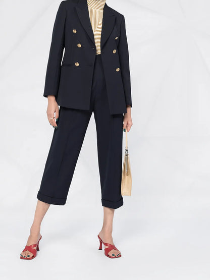 Double-Breasted Tailored Blazer