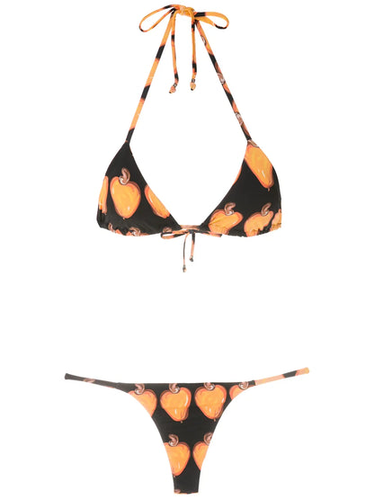 Pear-Print Bikini Set