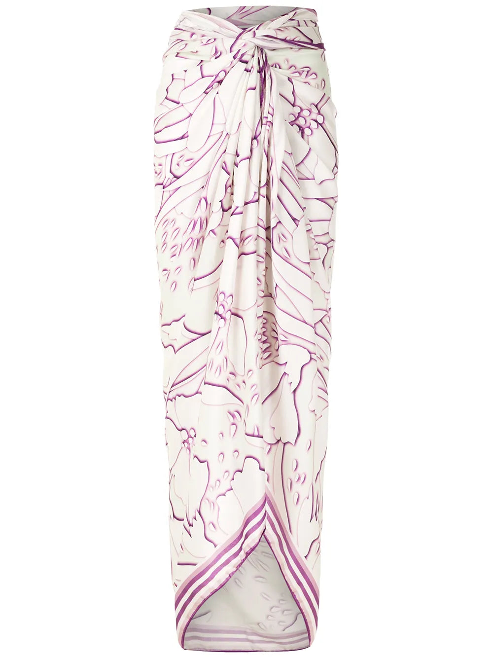 Abstract-Print Long Sarong