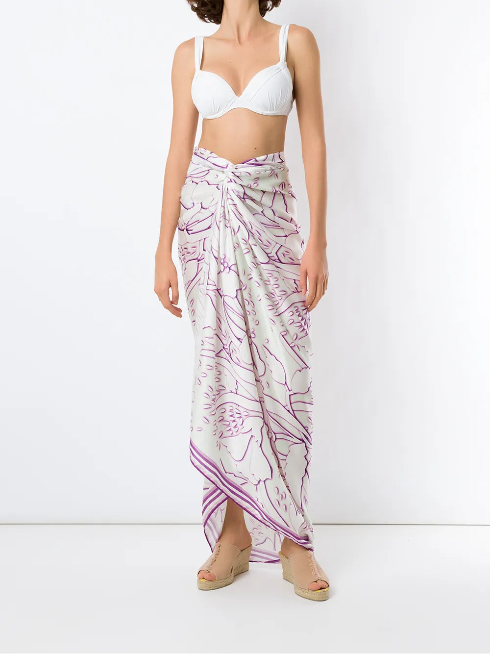 Abstract-Print Long Sarong