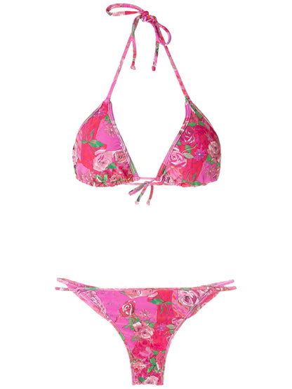 Floral-Print Bikini Set