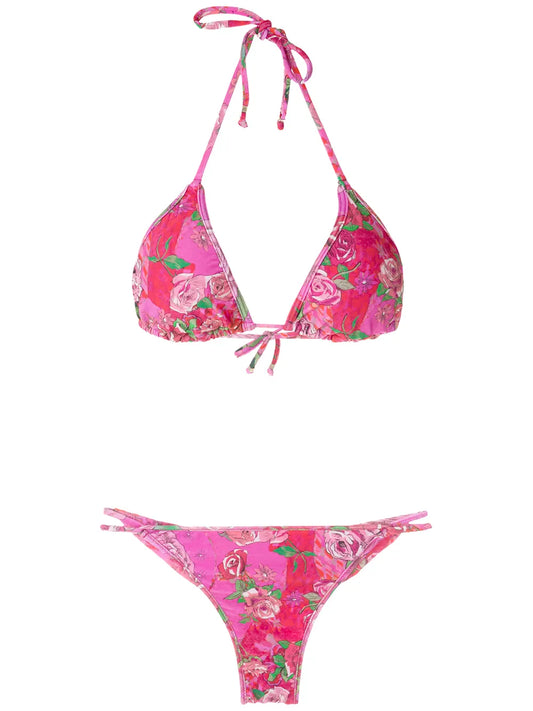 Floral-Print Bikini Set