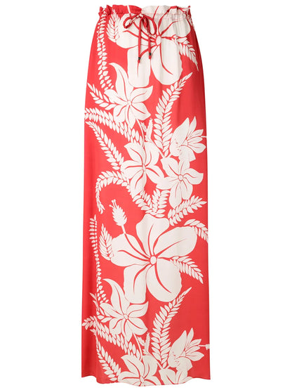 Floral-Print Maxi Skirt