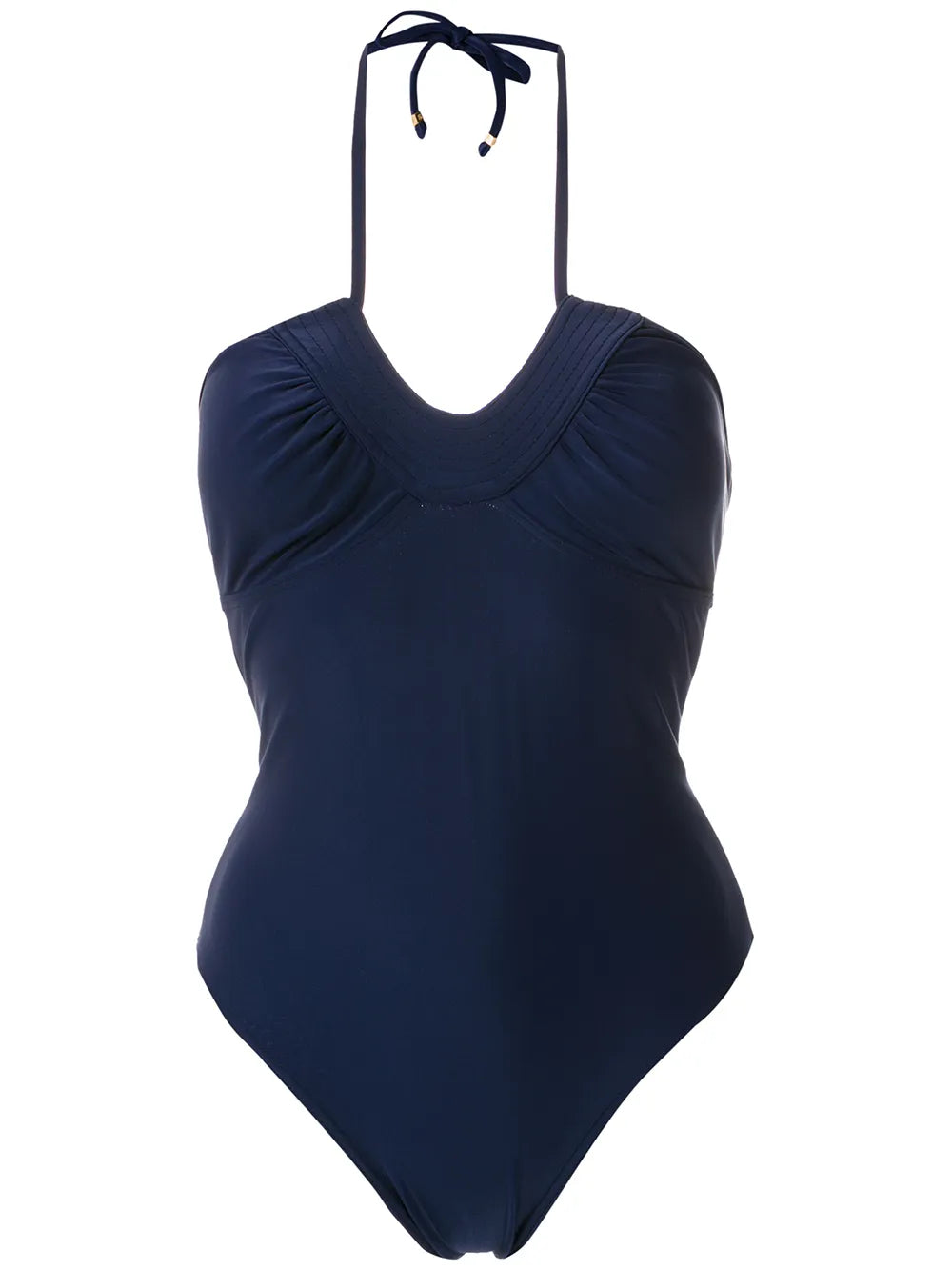 Gathered Open Back One Piece