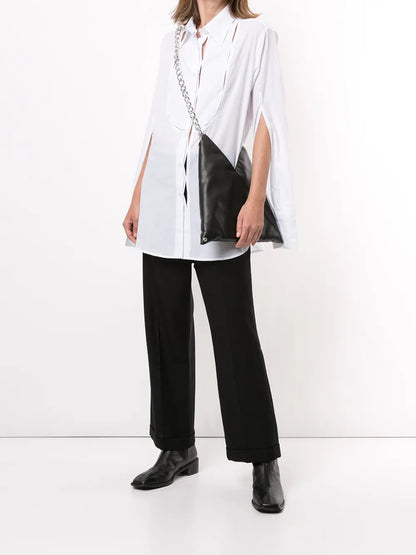 Longline Tuxedo Shirt