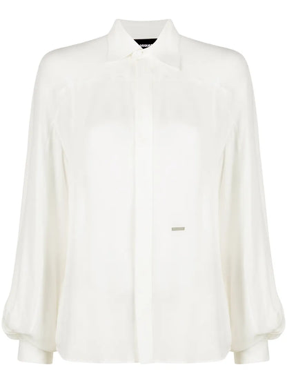 Silk Button-Up Shirt