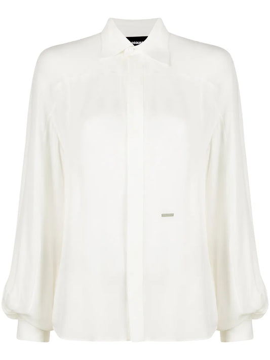 Silk Button-Up Shirt