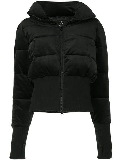 Glove-Detail Padded Jacket