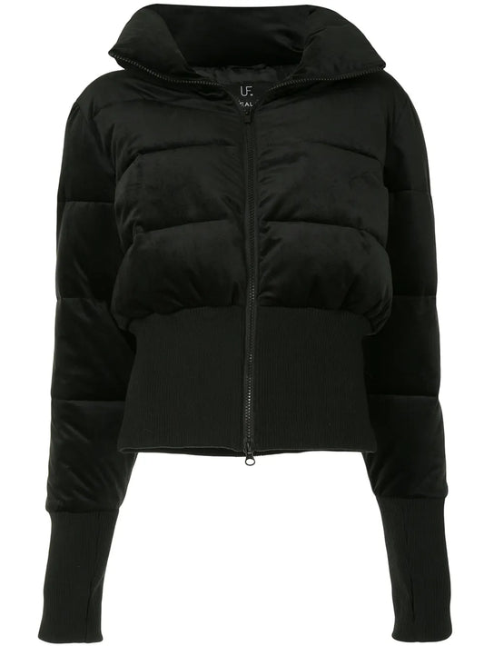 Glove-Detail Padded Jacket