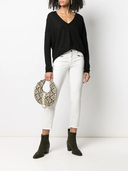 Ava Cropped Slim-Cut Jeans