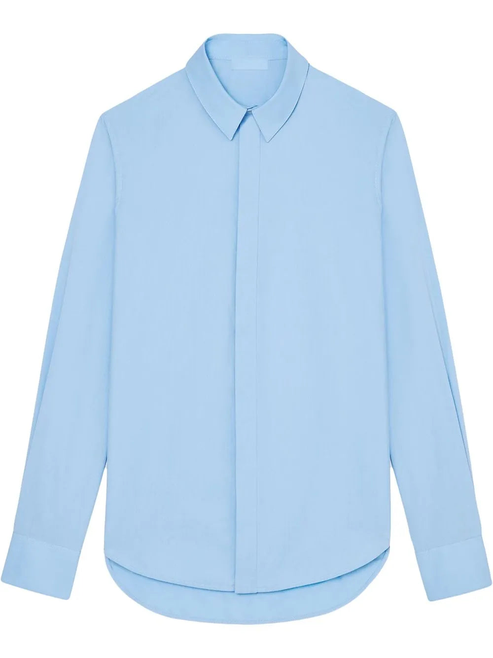 Concealed Fastening Cotton Shirt