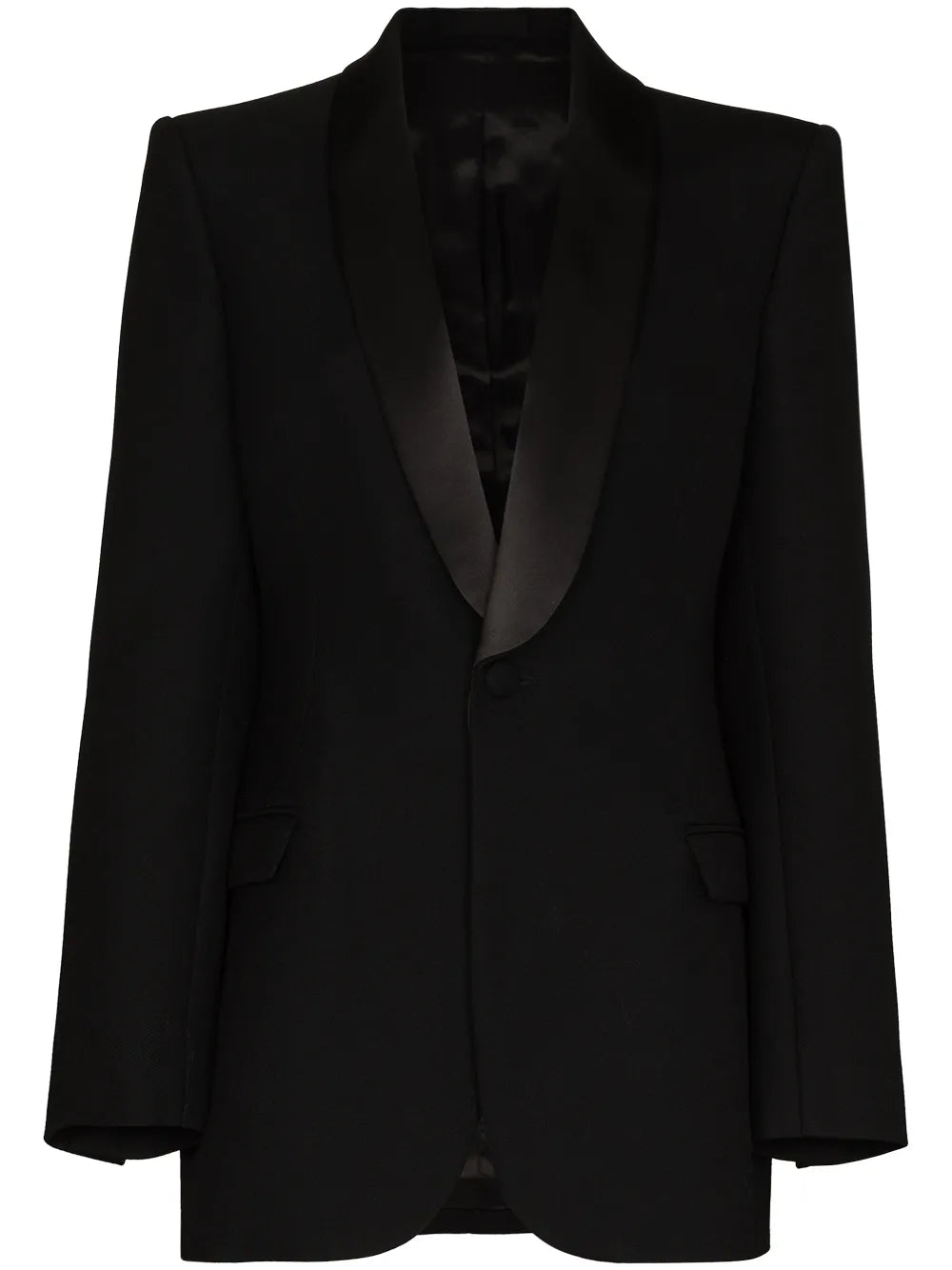 Single-Breasted Wool Blazer