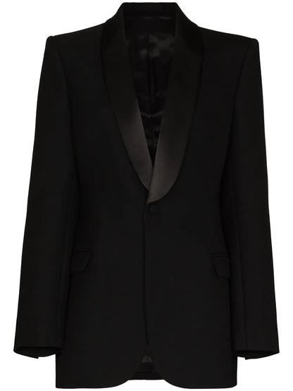Single-Breasted Wool Blazer
