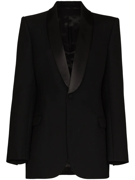 Single-Breasted Wool Blazer