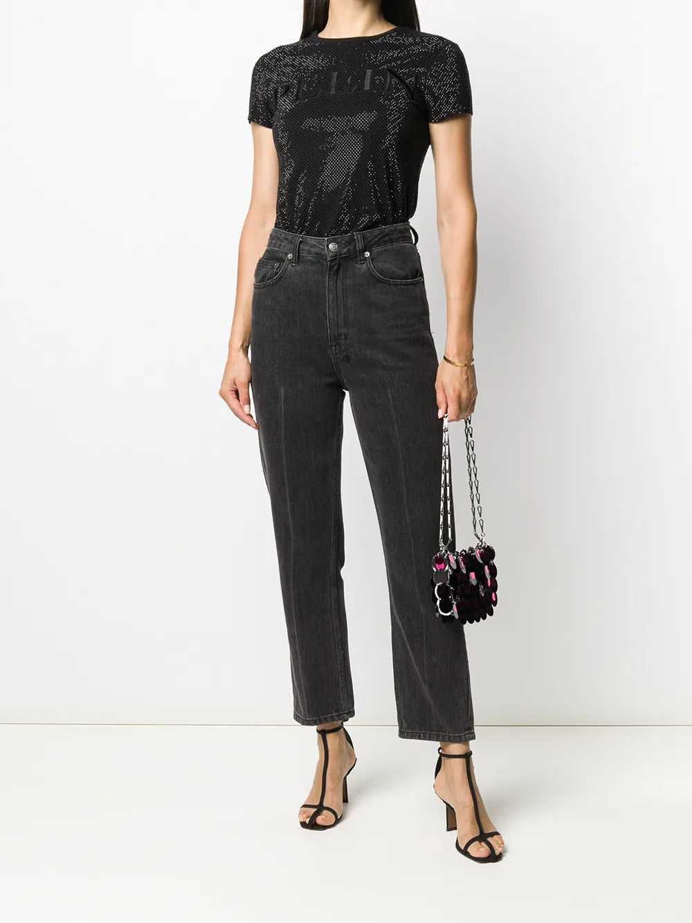 Crystal Plein Embroidered T-Shirt