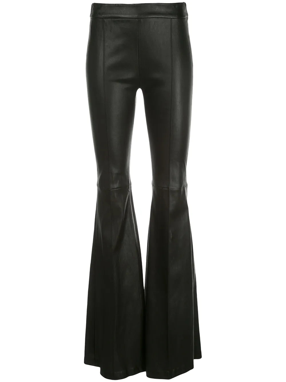 Leather Flared Trousers