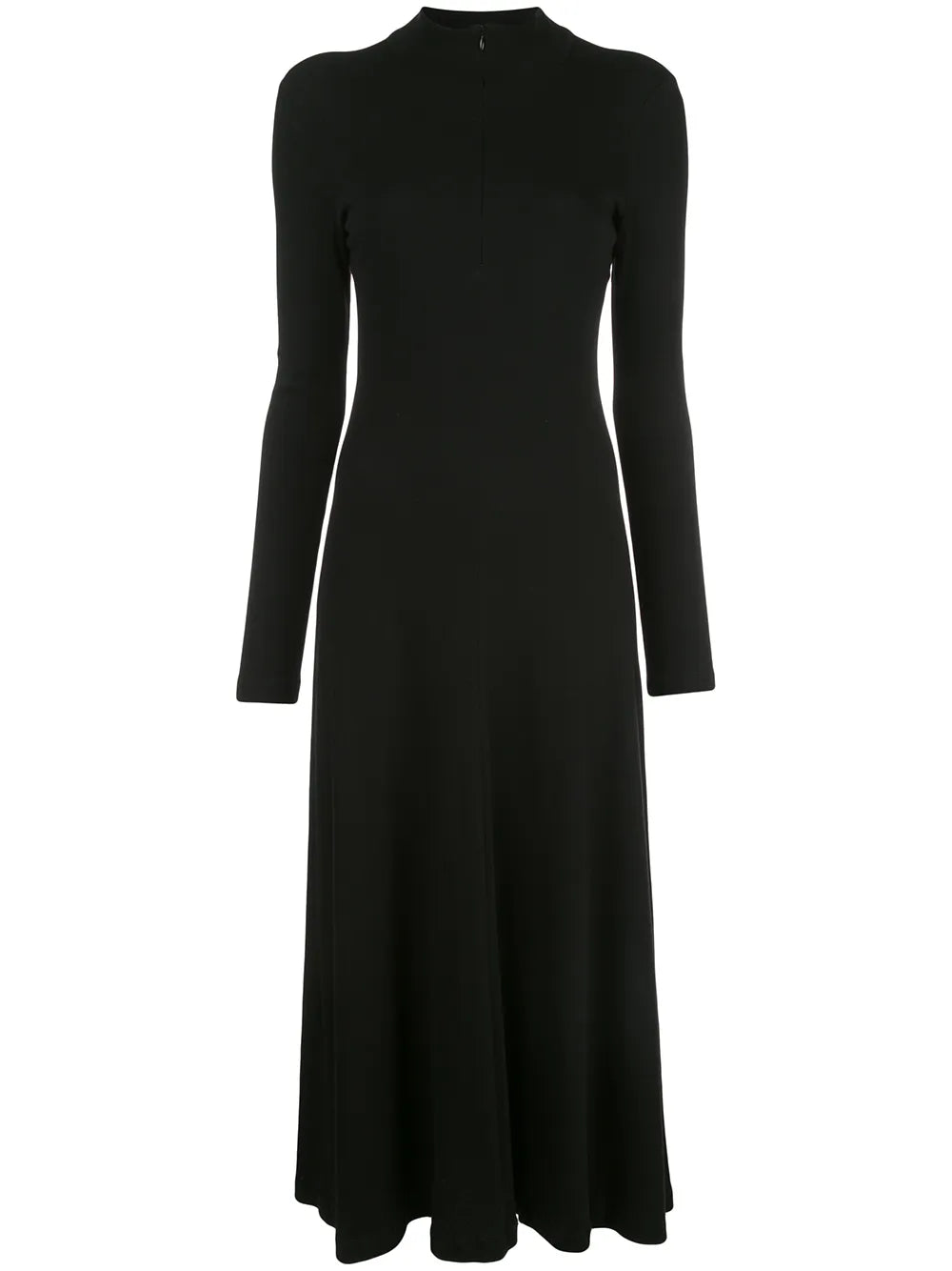 Long Sleeve Zip-Up Turtleneck Dress