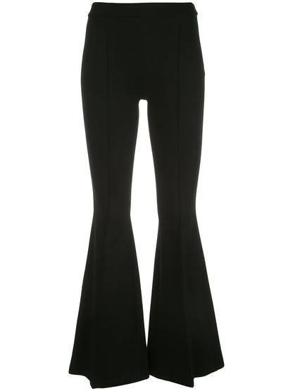 Pintuck Flared Trousers