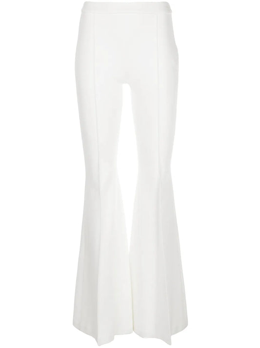 Pintuck Flared Trousers