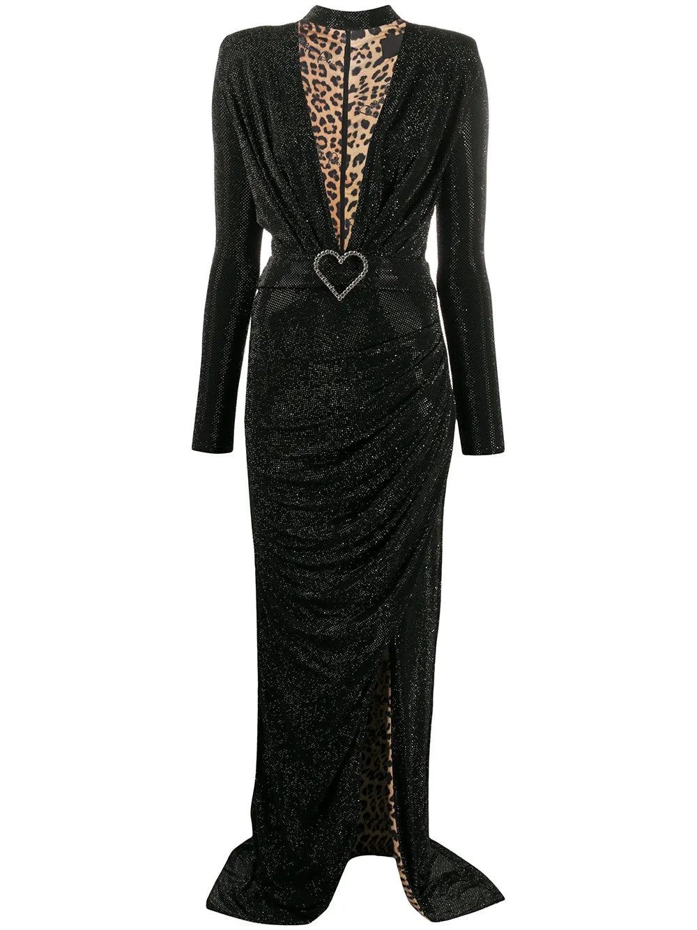 Aphrodite Stud Embellished Asymmetric Dress