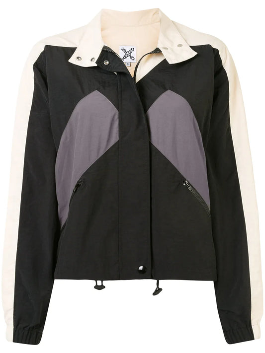 Short Stripe Detail Windbreaker