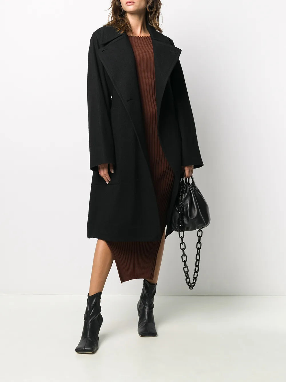 Belted Military-Inspired Coat