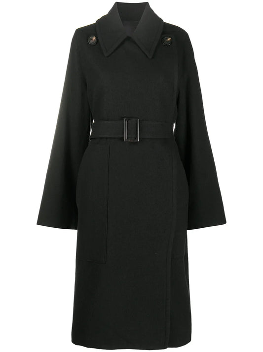 Belted Military-Inspired Coat