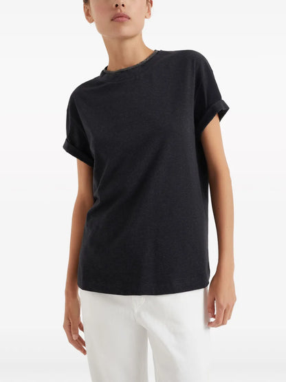 Keyhole Detail T-Shirt