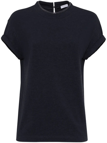 Keyhole Detail T-Shirt
