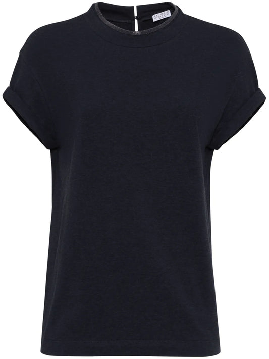 Keyhole Detail T-Shirt