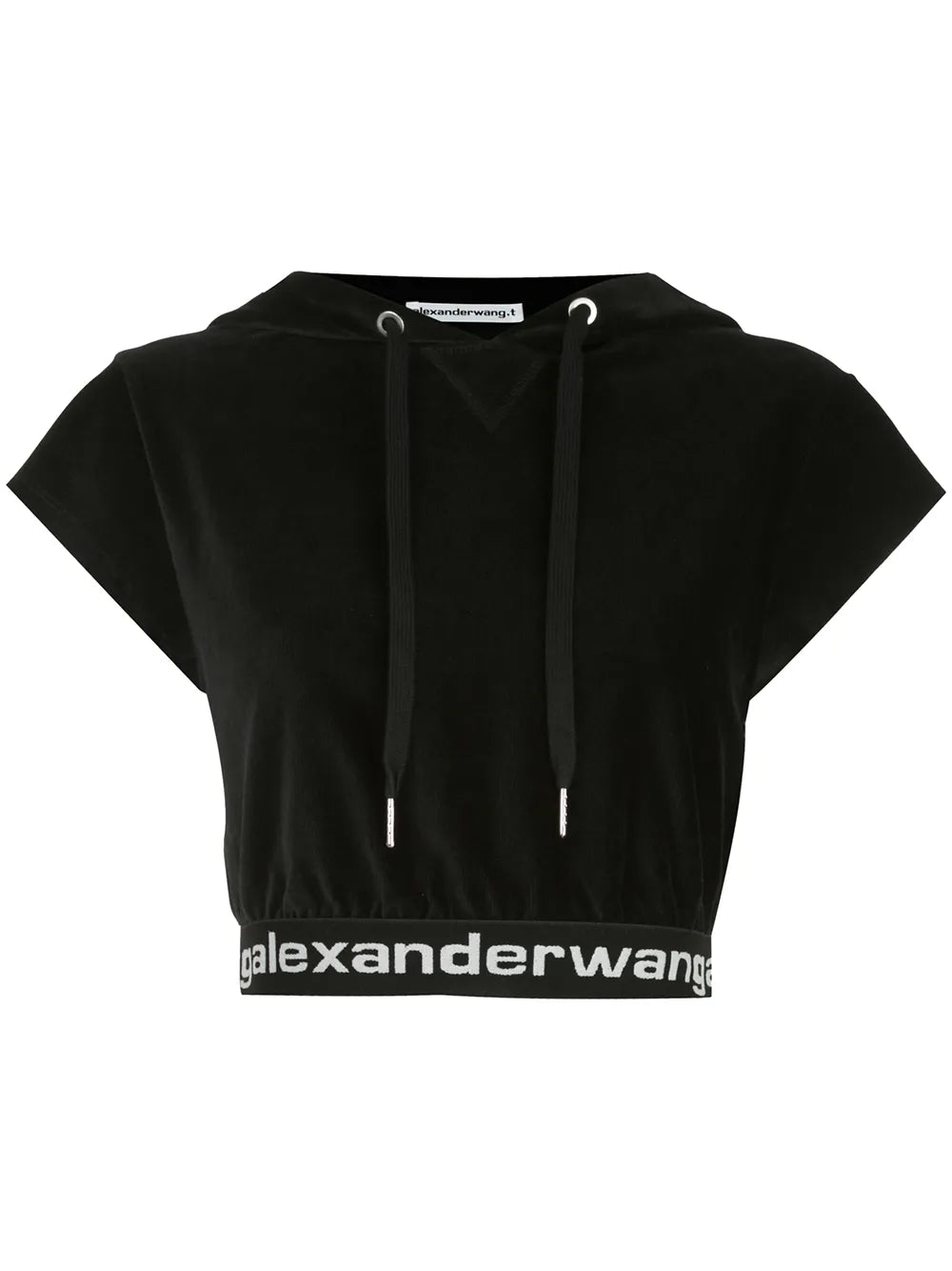 Cropped Corduroy Hoodie