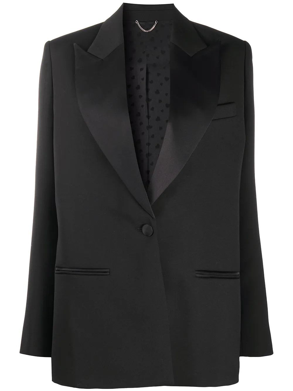 Satin Lapel Blazer