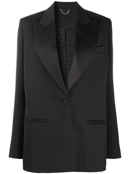 Satin Lapel Blazer