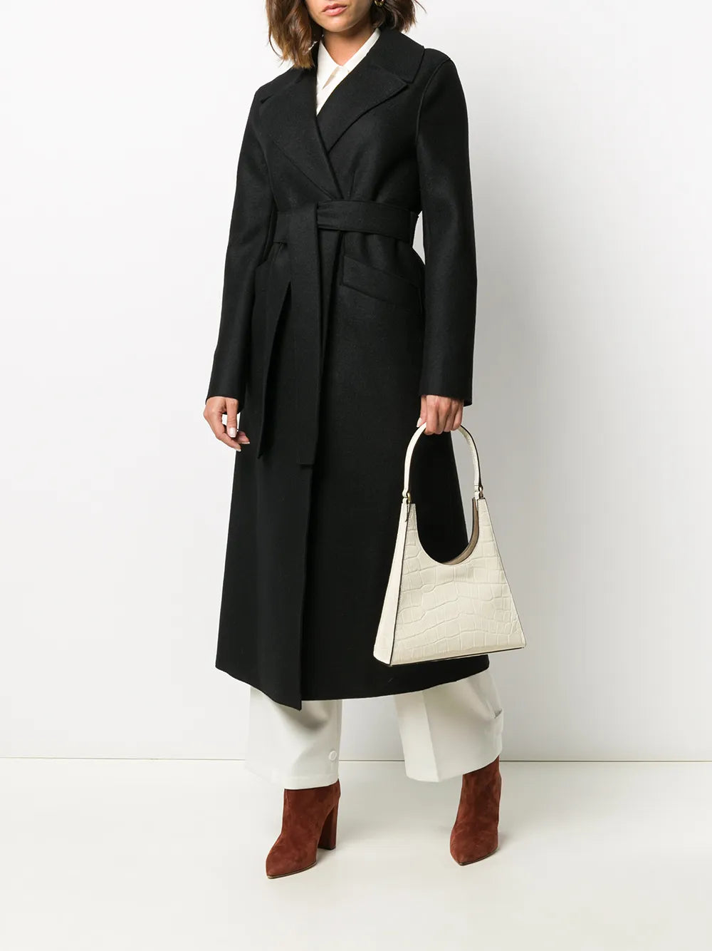 Wrap-Around Virgin Wool Coat