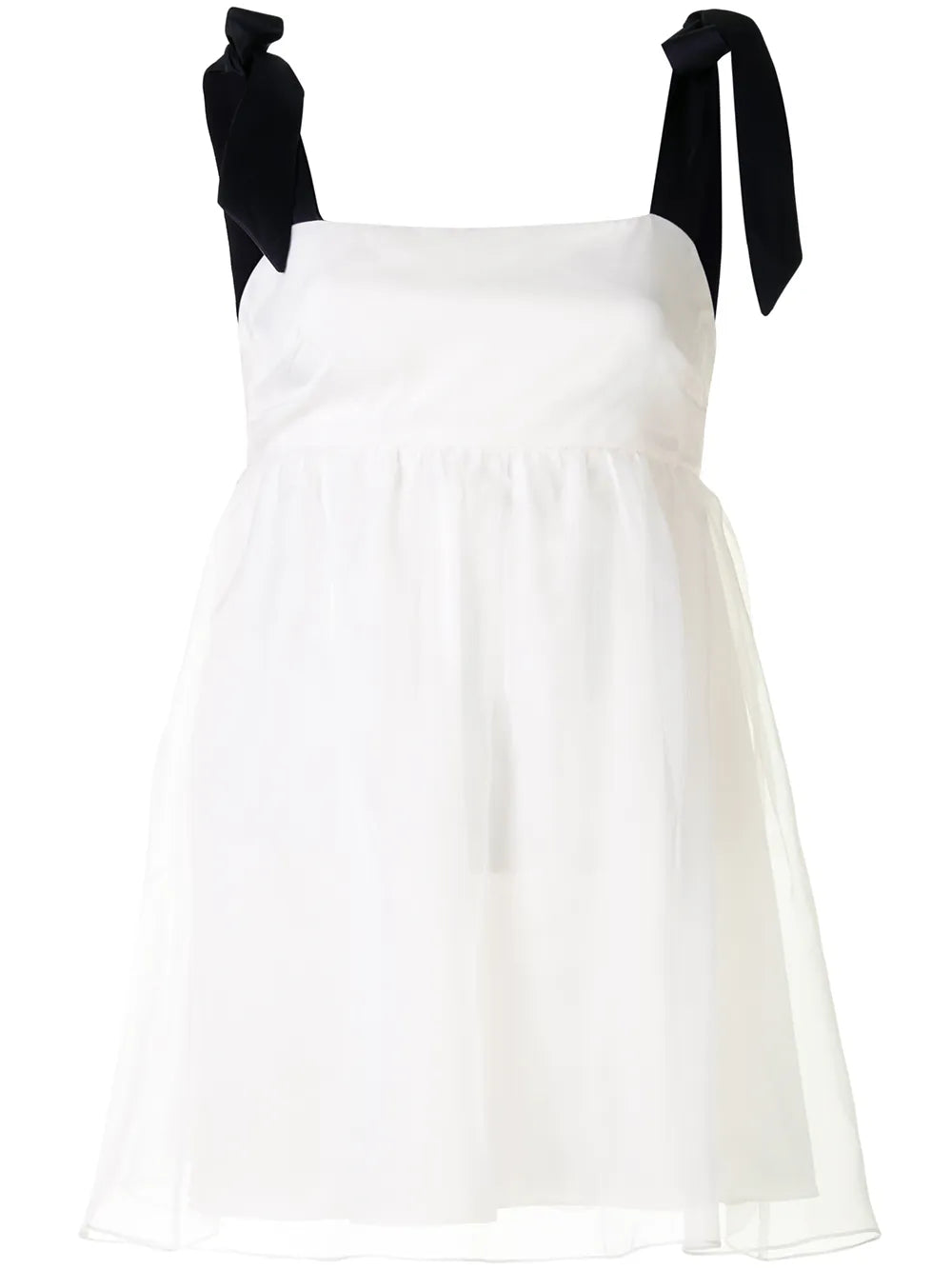 Petal Empire-Line Organza Blouse