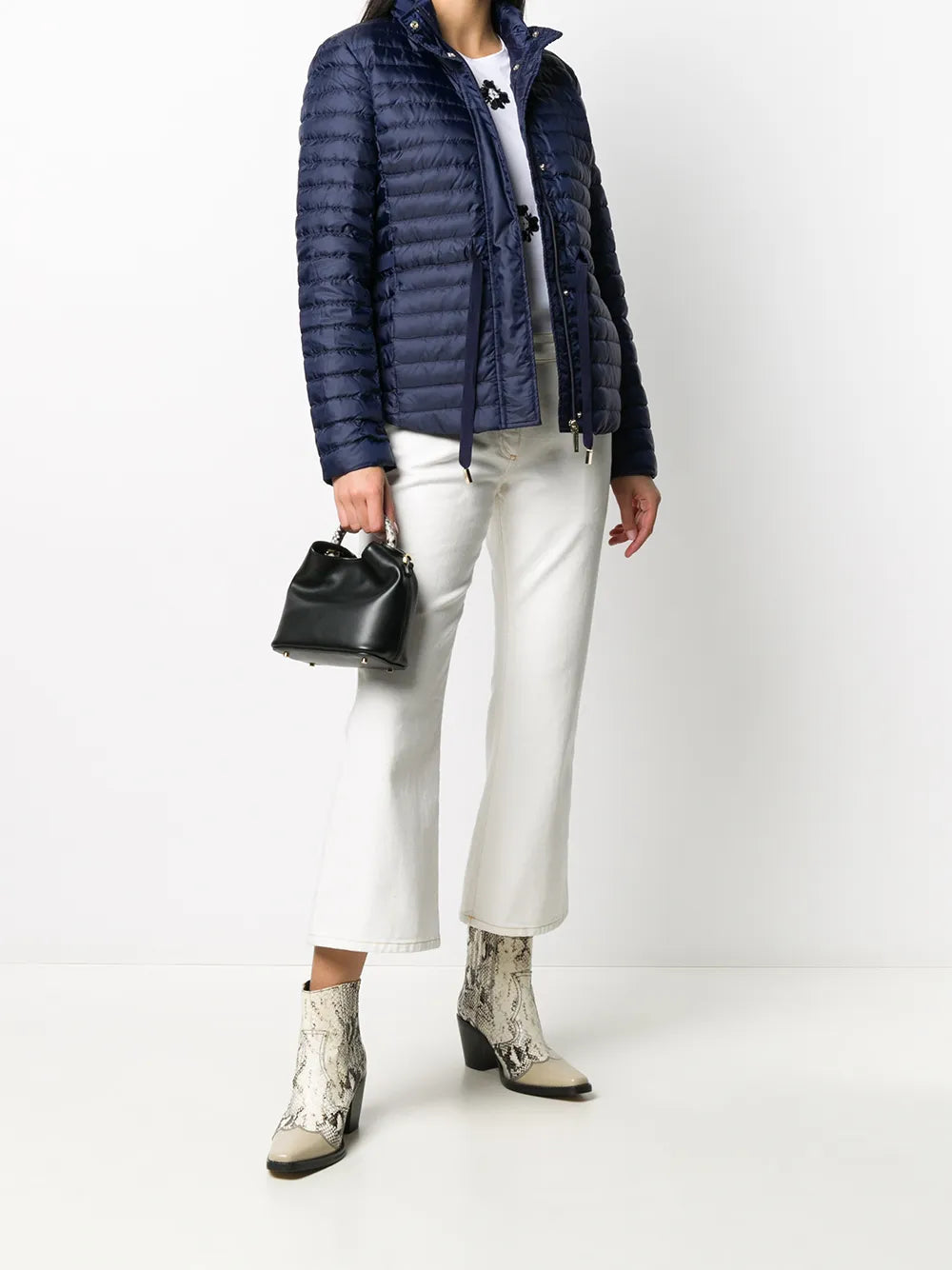 Drawstring Waist Puffer Jacket