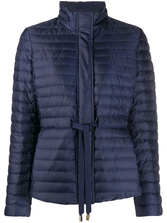 Drawstring Waist Puffer Jacket