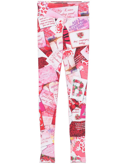 High-Waist Printed Leggings