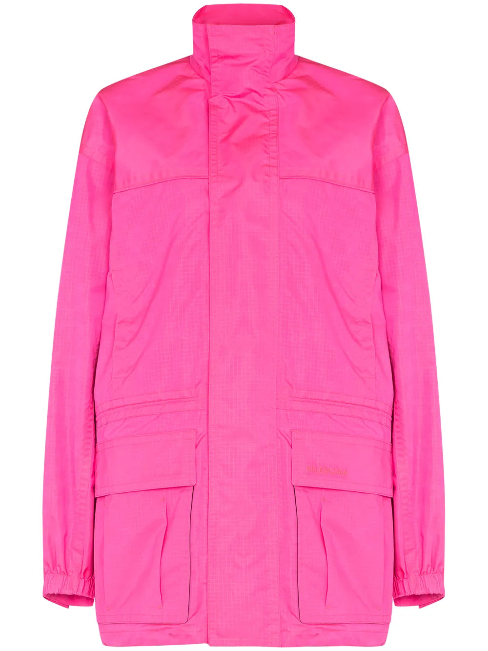 Logo-Embroidered Oversized Jacket